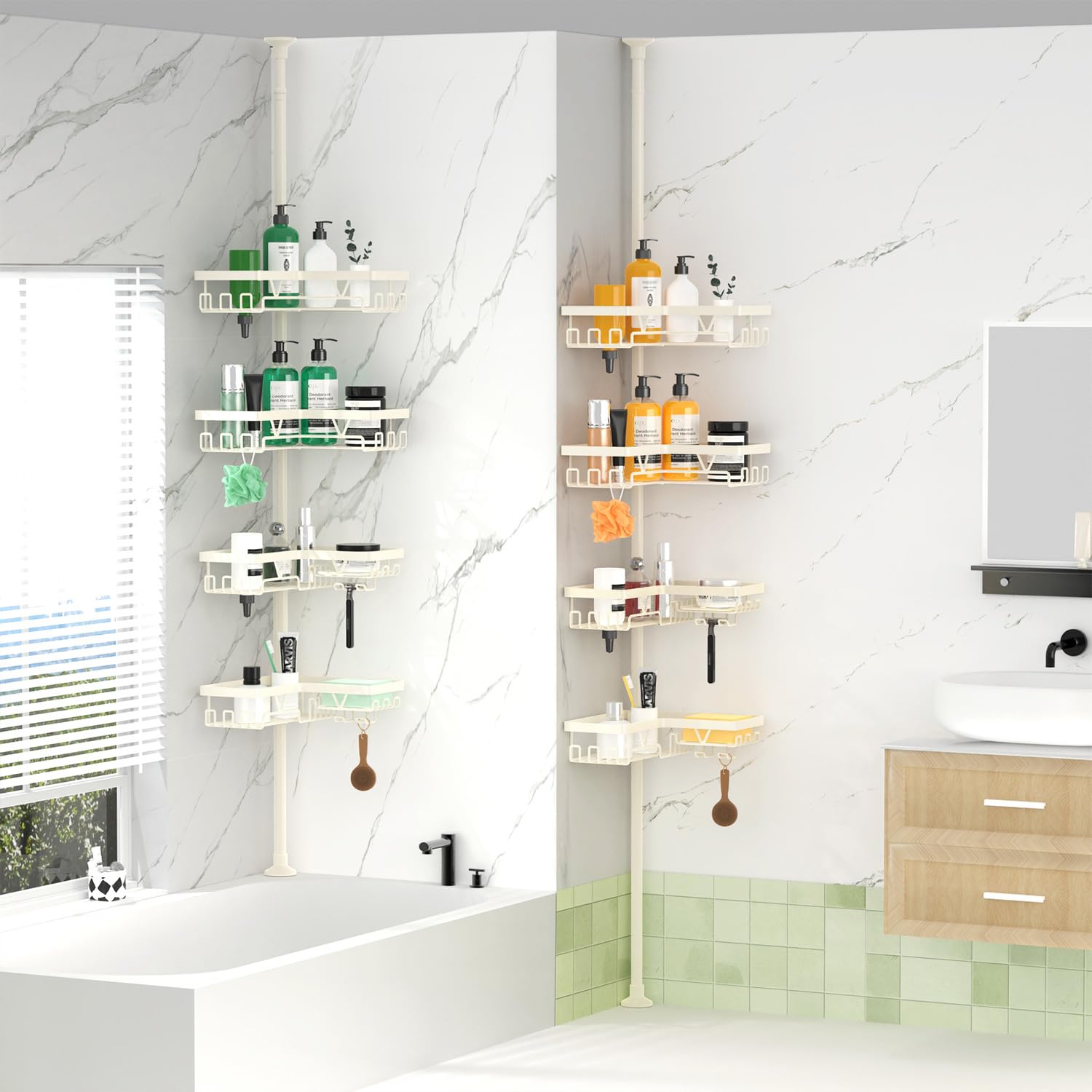 DAOYA off-white finish blends with any bathroom decor