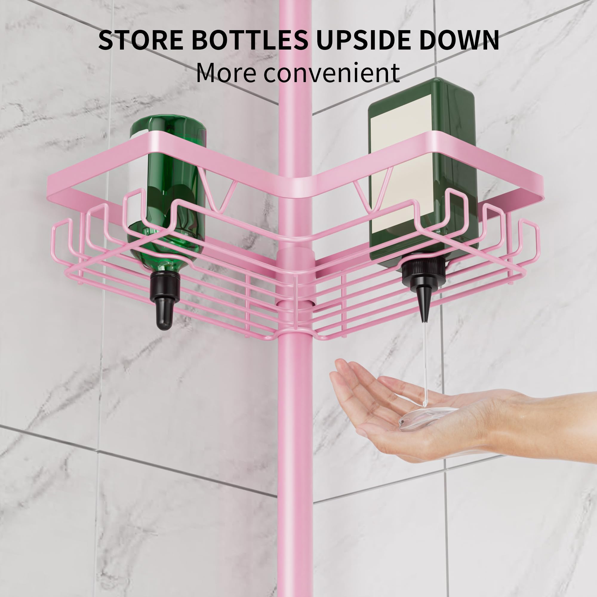DAOYA pink finish adds stylish color to bathroom organization