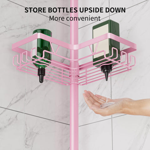 DAOYA pink finish adds stylish color to bathroom organization
