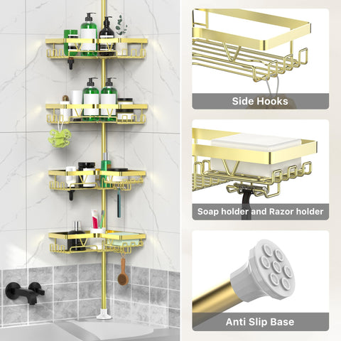 DAOYA self-draining design prevents water buildup after showers