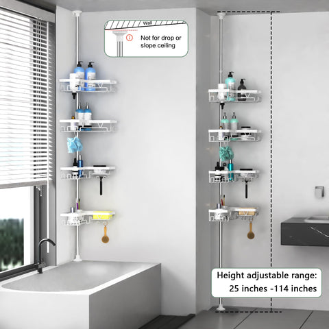 DAOYA stainless steel frame with white finish for a clean bathroom look