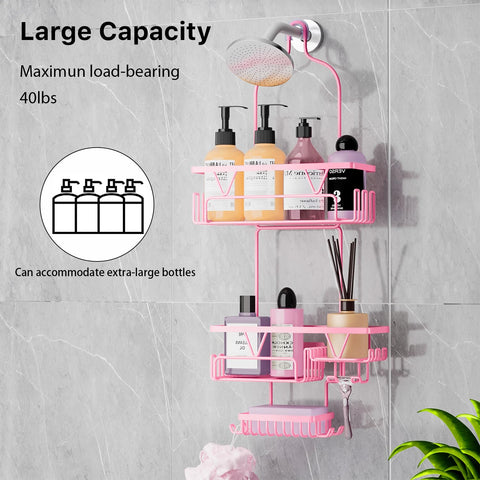 DAOYA two large and two small baskets maximize bathroom organization