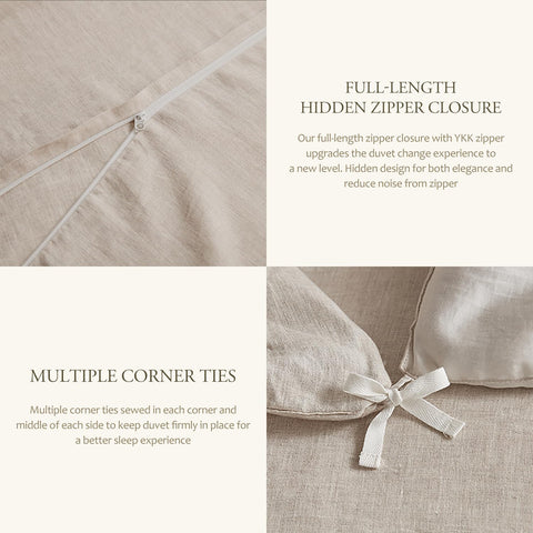 DAPU lifestyle bedroom scene featuring breathable linen for relaxed sleep