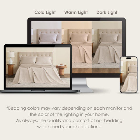DAPU bed scene with airy linen sheets during a warm night.