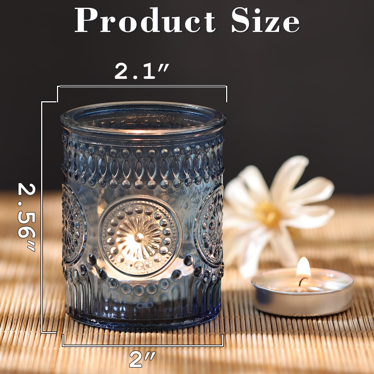 DARJEN blue candle holder display ideas for festive tables.