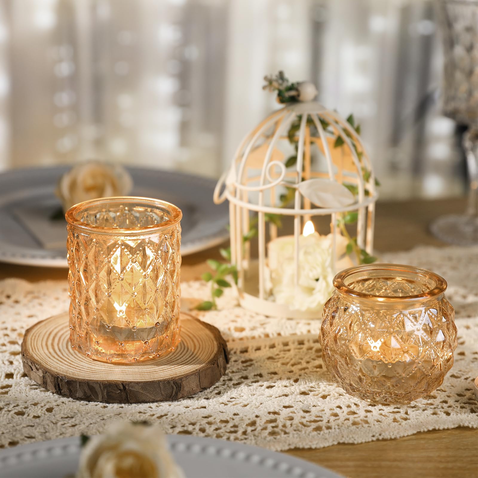 DARJEN durable glass candle holders suitable for reuse as gifts.