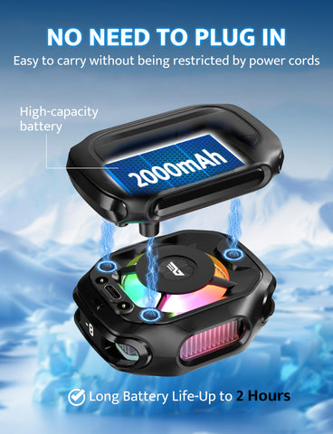 DarkFlash cooling fan in action delivering rapid heat dissipation during play.