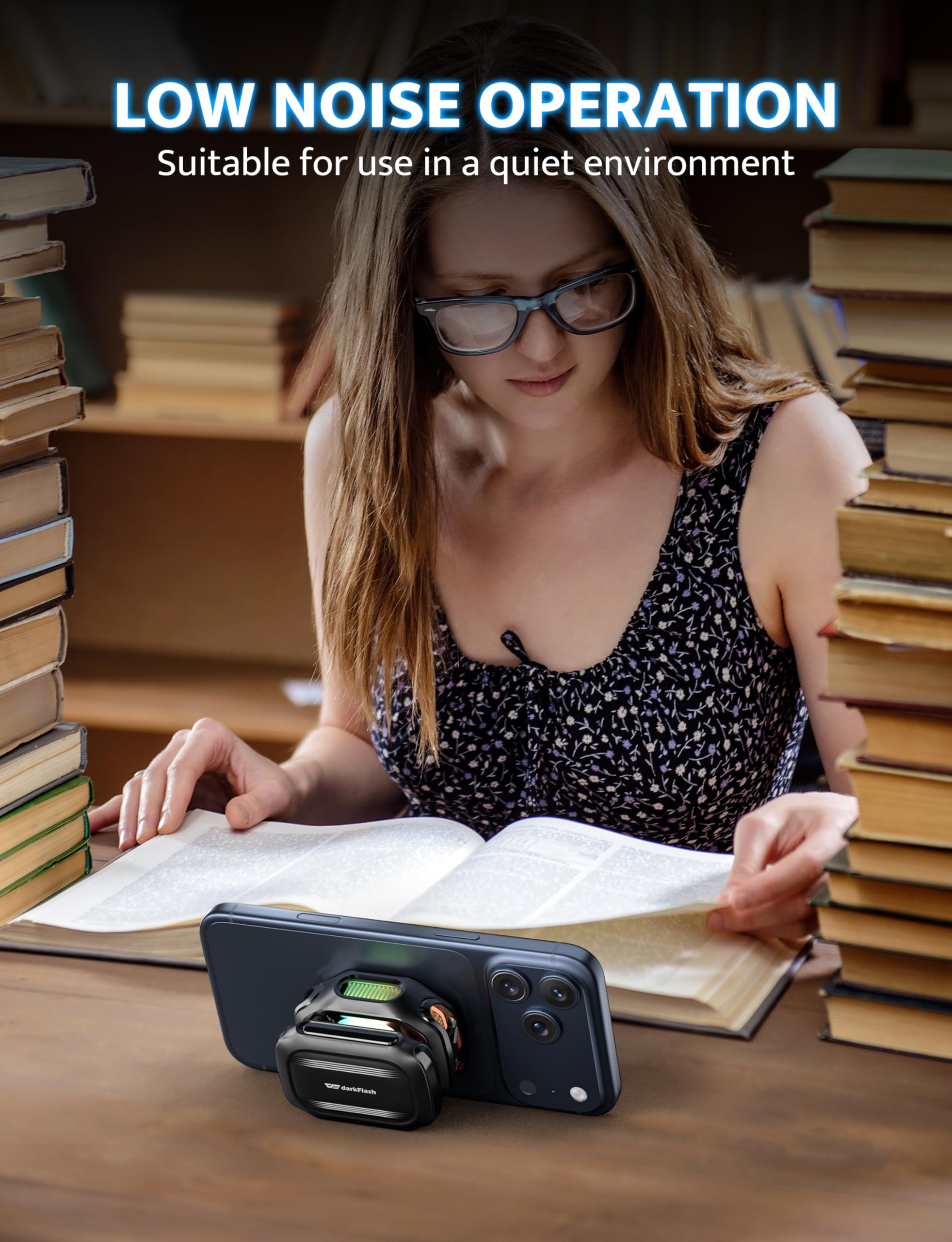 DarkFlash quiet, ventilated design minimizes noise during gaming.