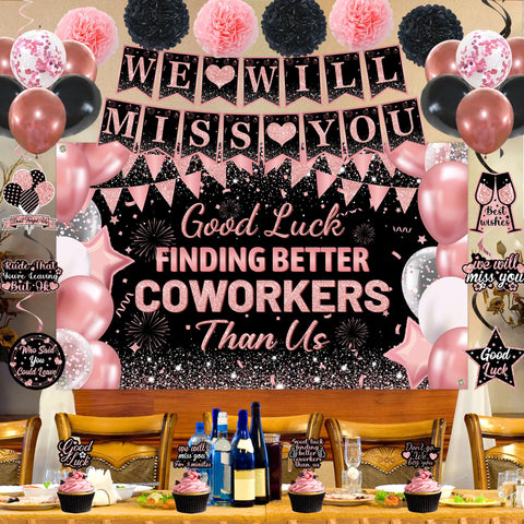 DARUNAXY goodbye cupcake toppers set for stylish treats.
