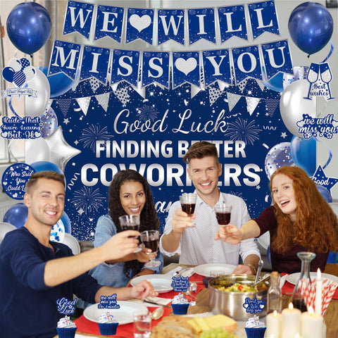 DARUNAXY goodbye cupcake toppers elevate treats with navy flair.