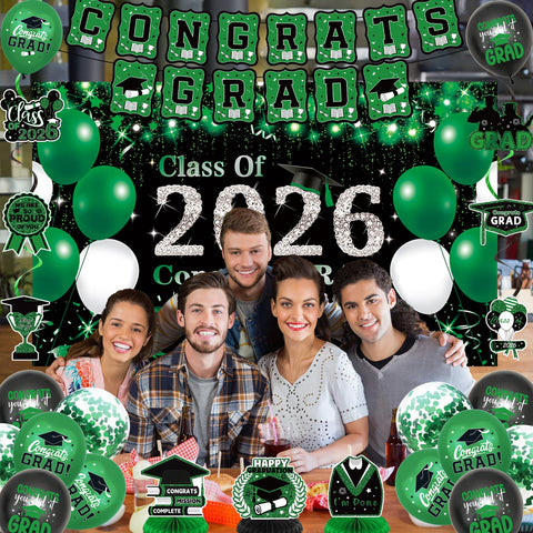 DARUNAXY graduation decor set provides cohesive styling for events.