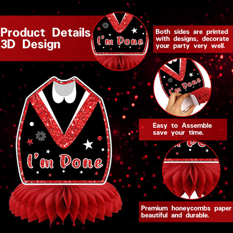 DARUNAXY 3D honeycomb centerpieces brighten tabletops and photo moments.