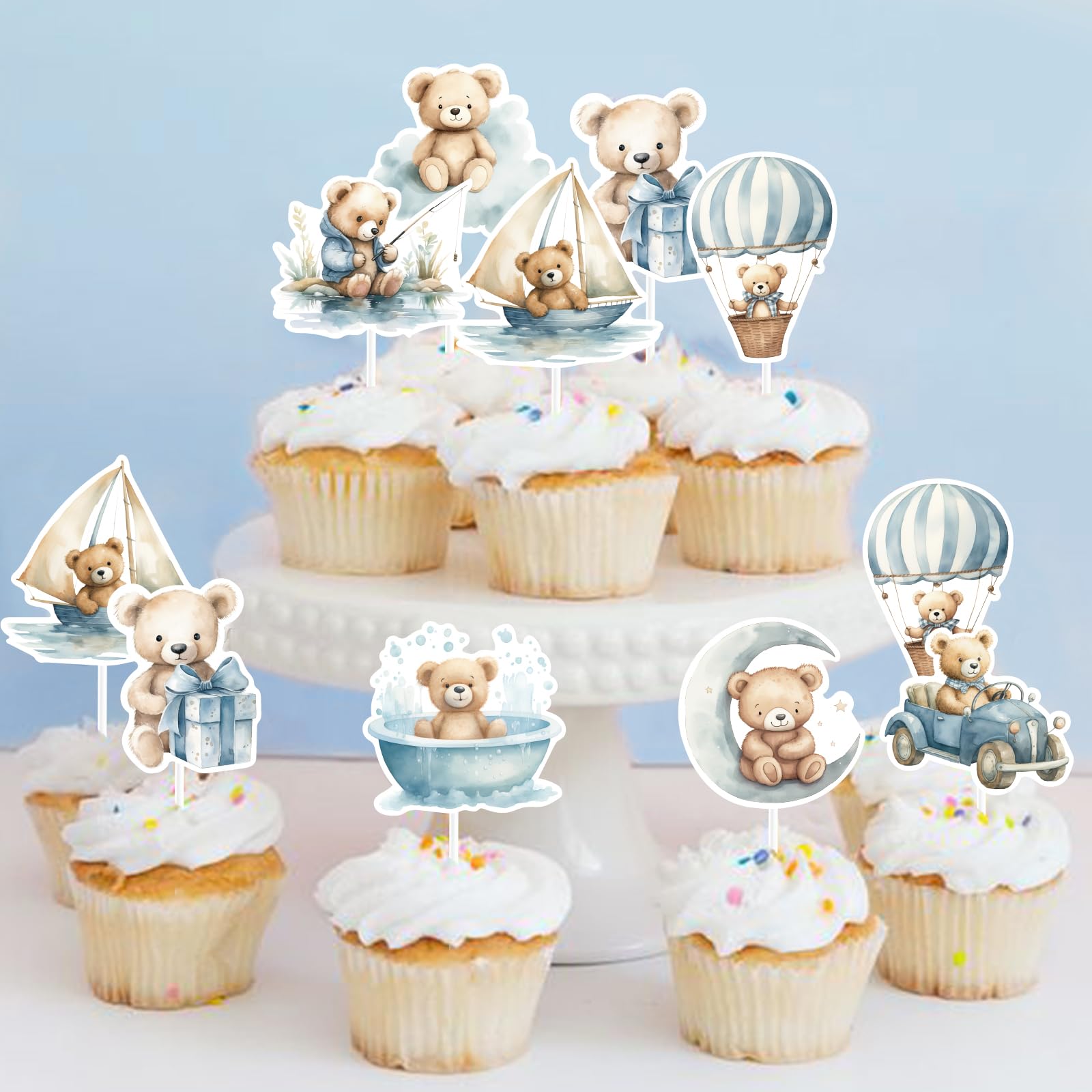 DataMoon 10-inch balloons in blue, beige, brown create versatile arch accents