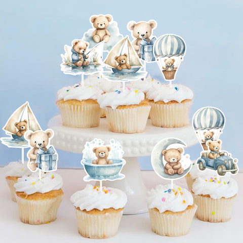 DataMoon 10-inch balloons in blue, beige, brown create versatile arch accents