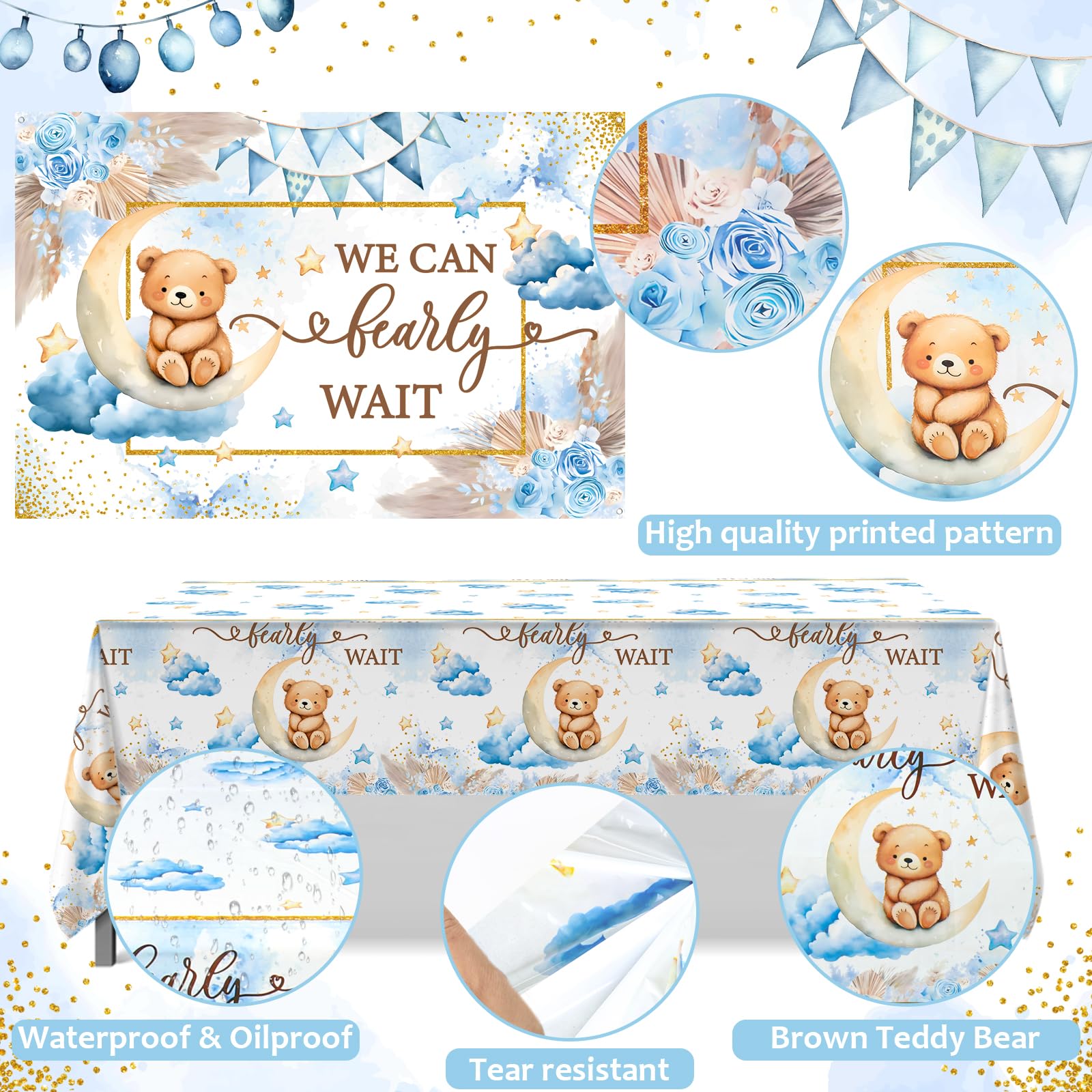 DataMoon blue heart foil balloons highlight festive accents