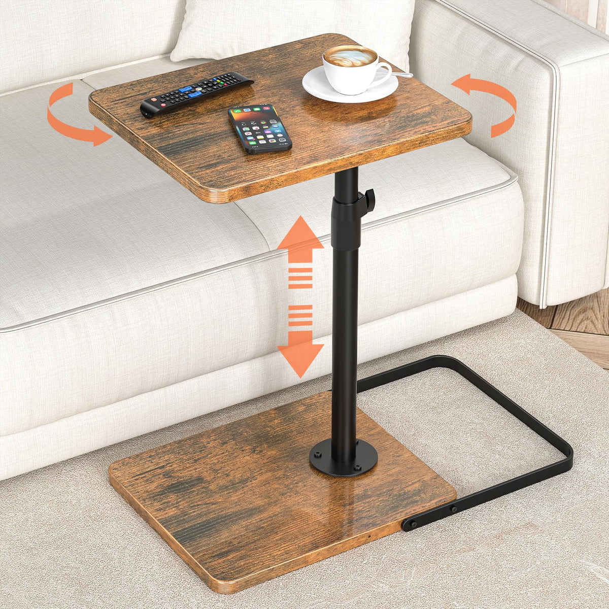 Dataroad Selead TV Tray with 360° swivel panel for flexible dining and work