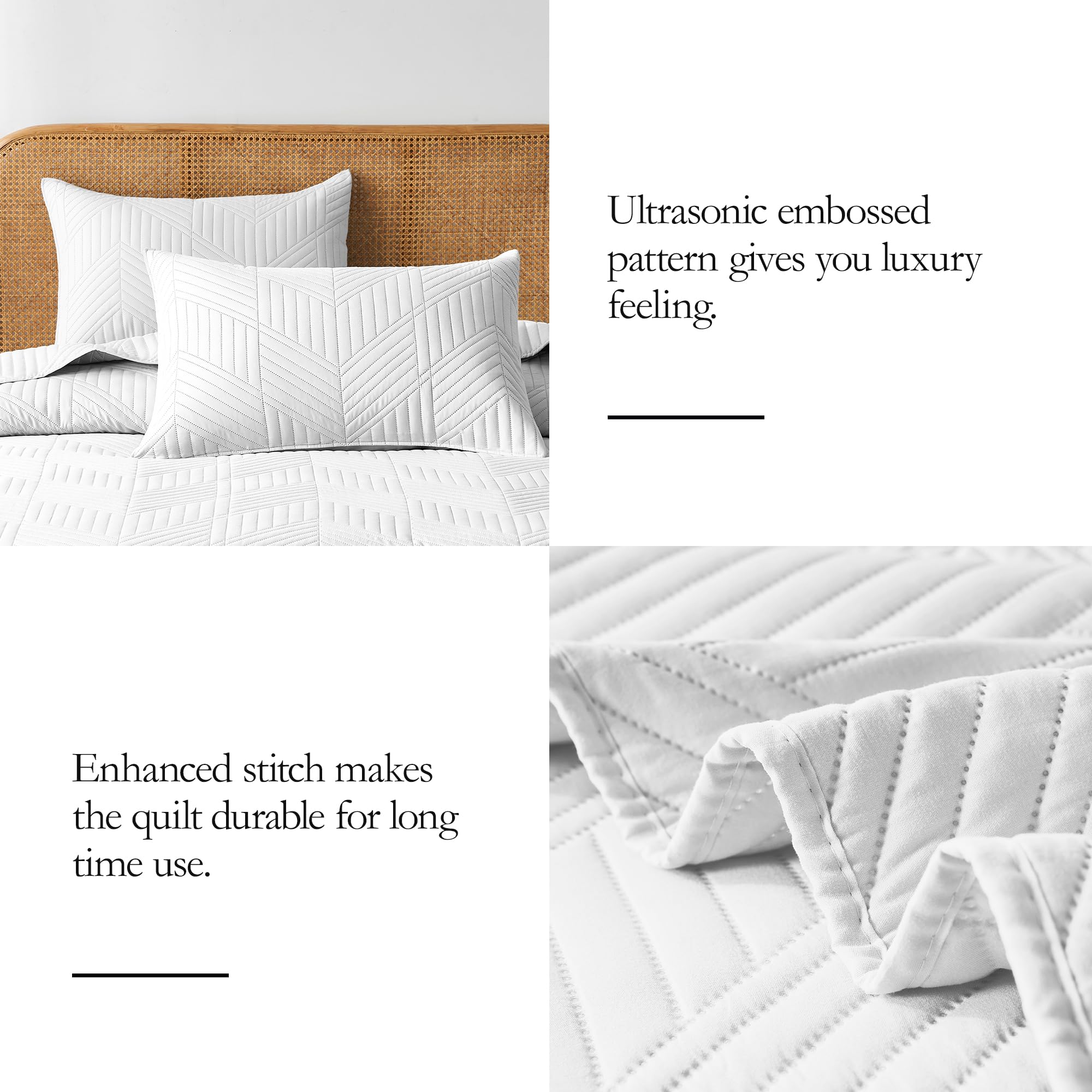 All-season bedding option that transitions from warm nights to cool mornings.