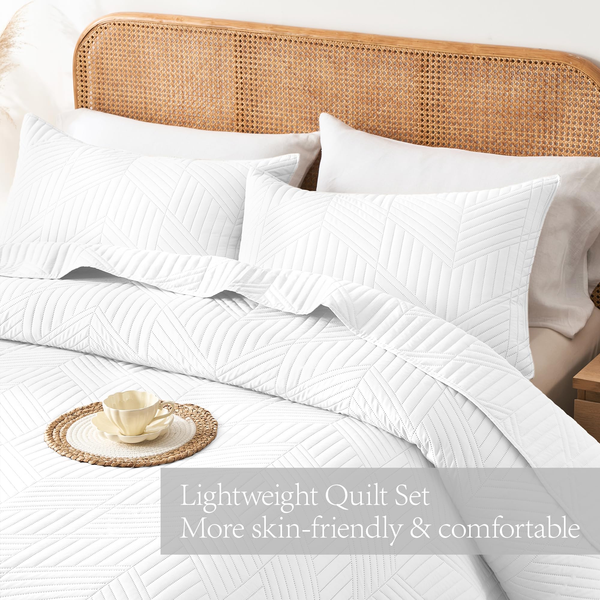 Ultrasonic quilting creates a smooth finish on soft microfiber from Davulos.
