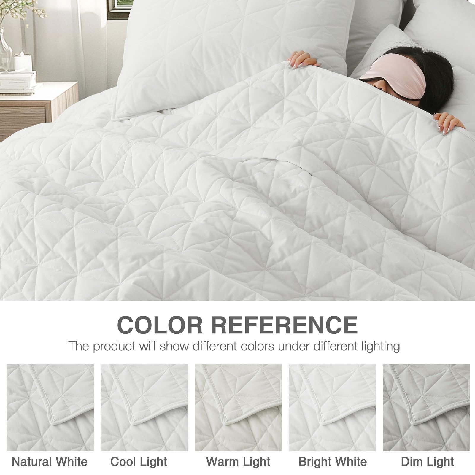 DAWNDIOR easy-care quilt is machine washable and dryer-safe.