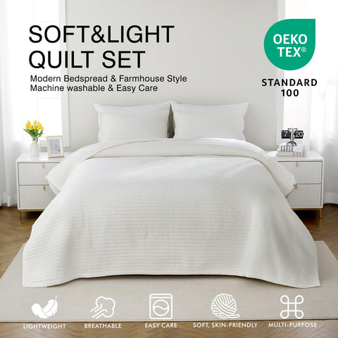 DAWNDIOR Max Oversized quilt shams complete the coordinated bedding look.