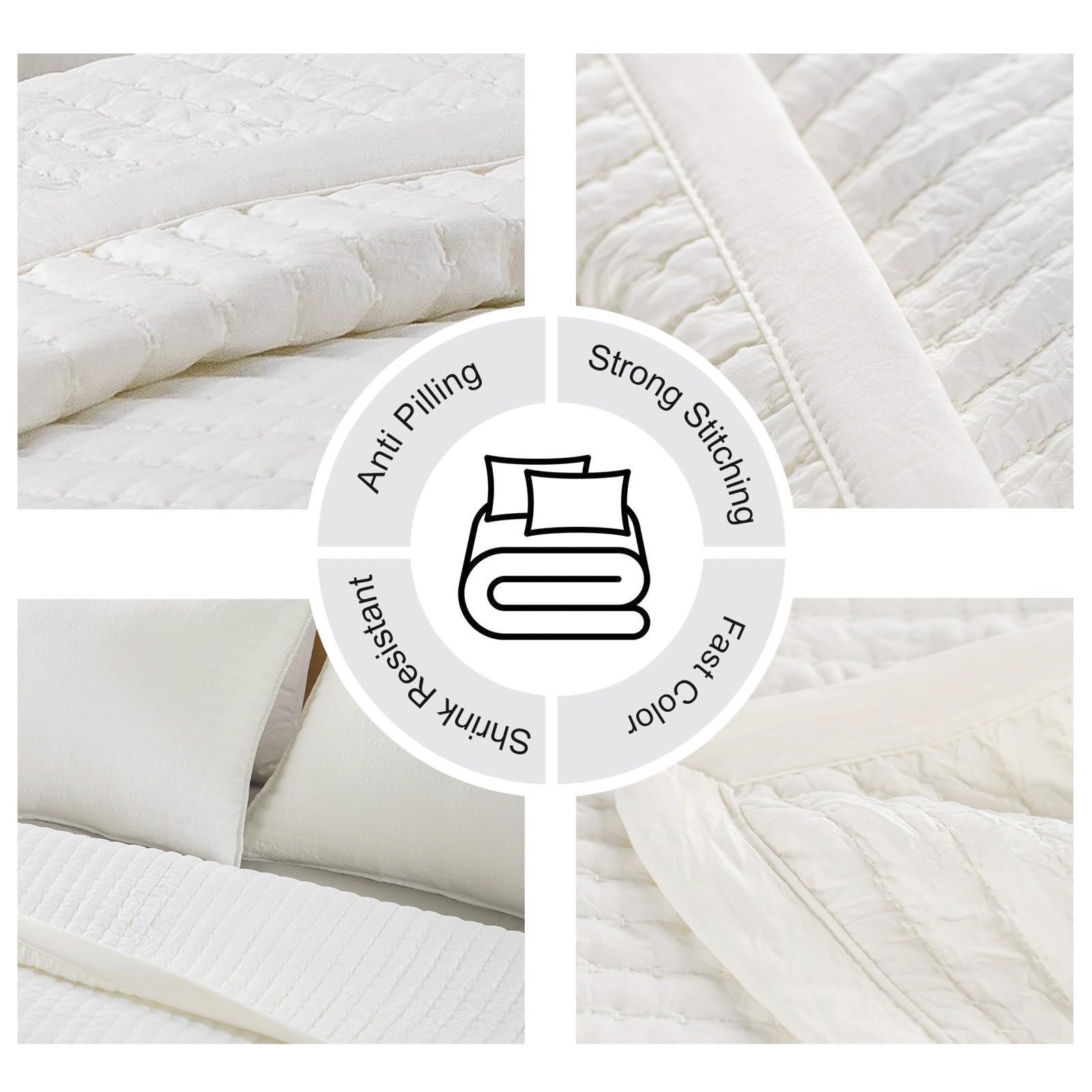 DAWNDIOR pet hair resistant fabric helps keep the bed tidy between washes.