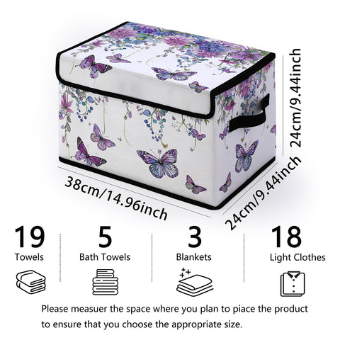 Dawuyu stackable bins breathable linen fabric keeps clothes fresh longer.