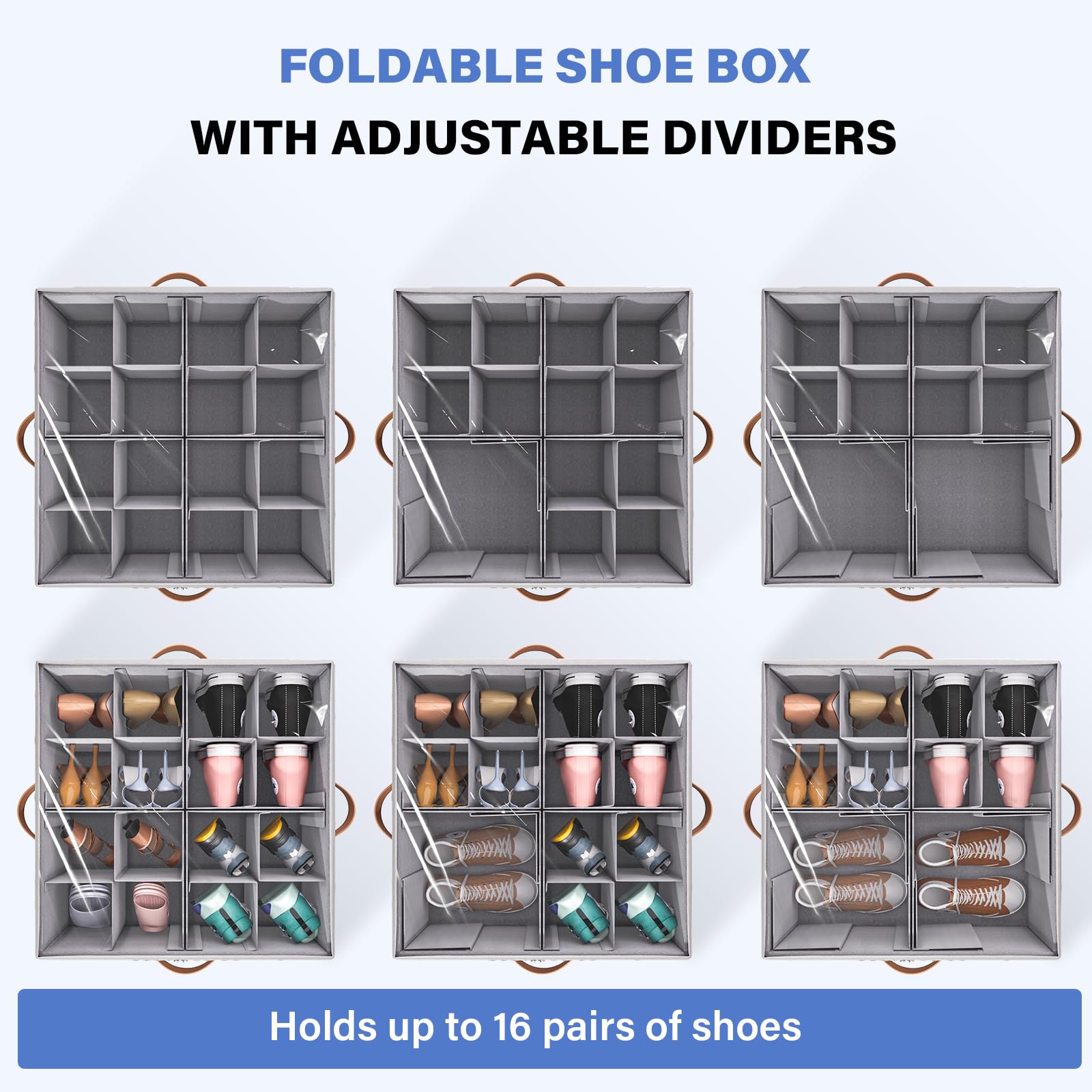 Foldable Dayacoco storage keeps closets tidy and space-efficient