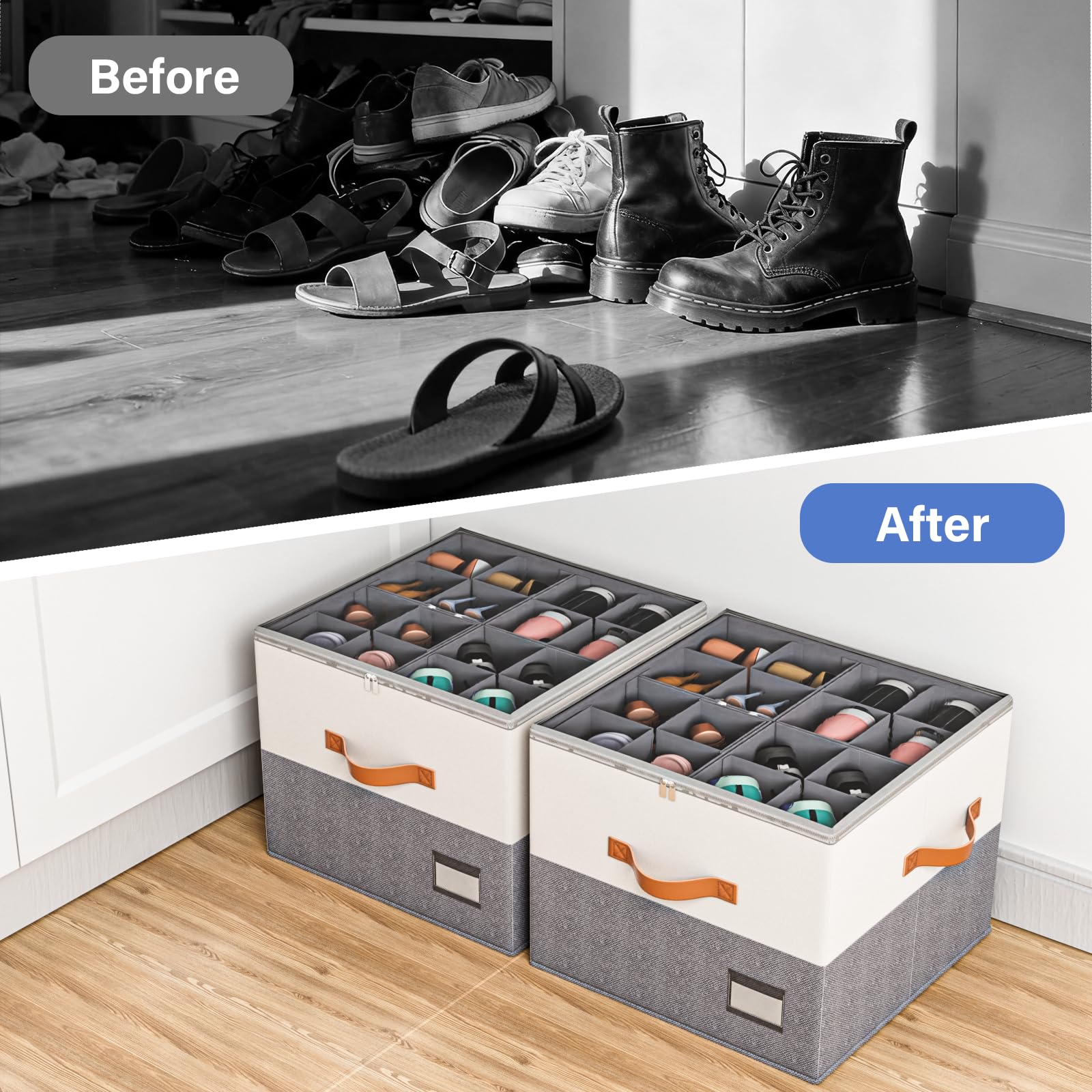 Rigid base prevents sagging under boots and bulky heels