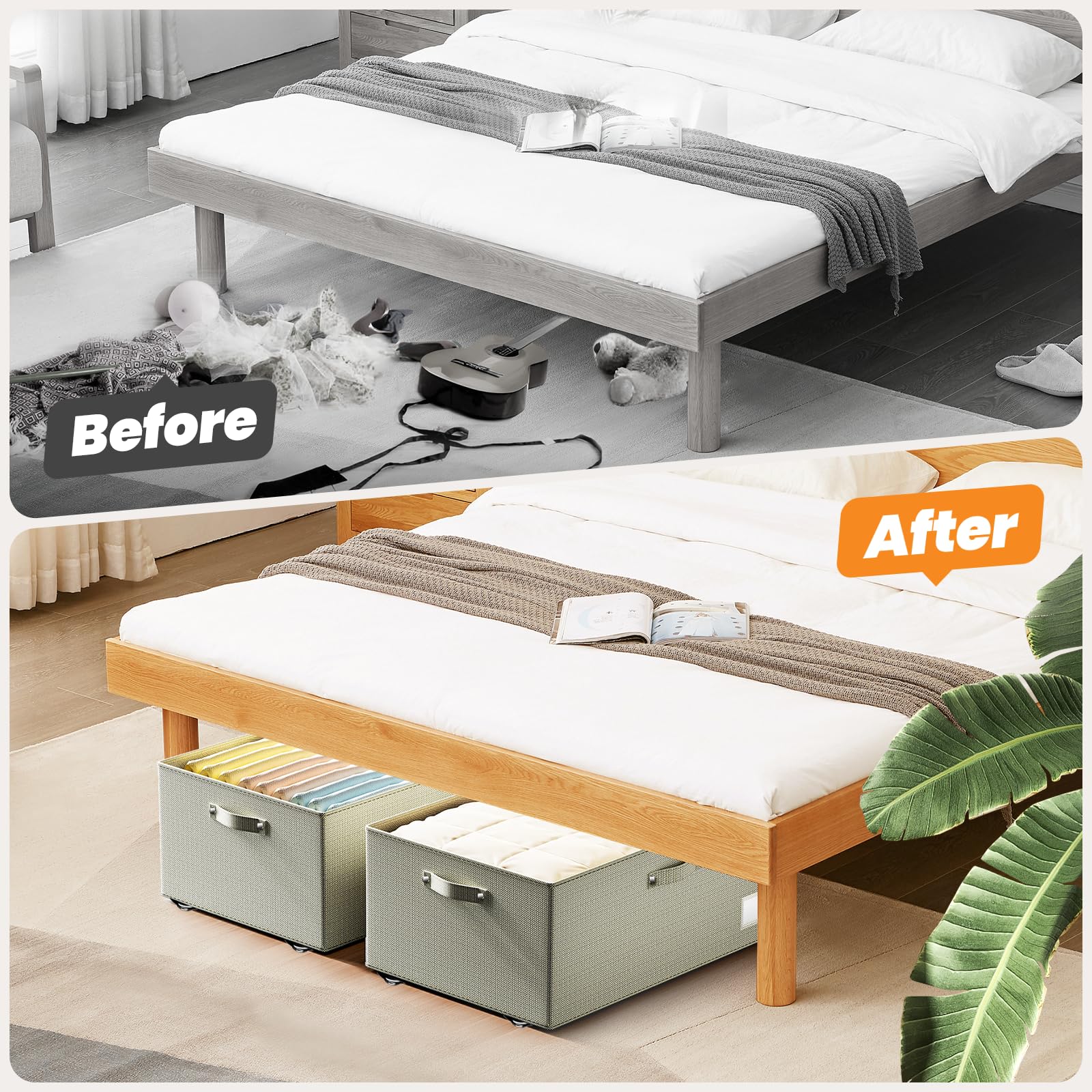 Dayacoco storage fits clothes and blankets under beds for tidy spaces.