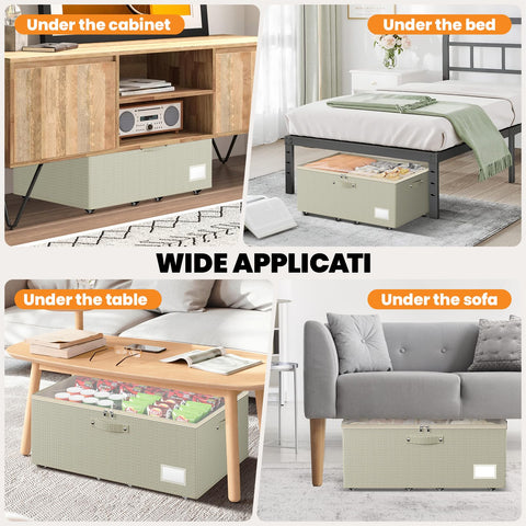 Dayacoco under-bed storage for shoes keeps footwear organized and out of sight.