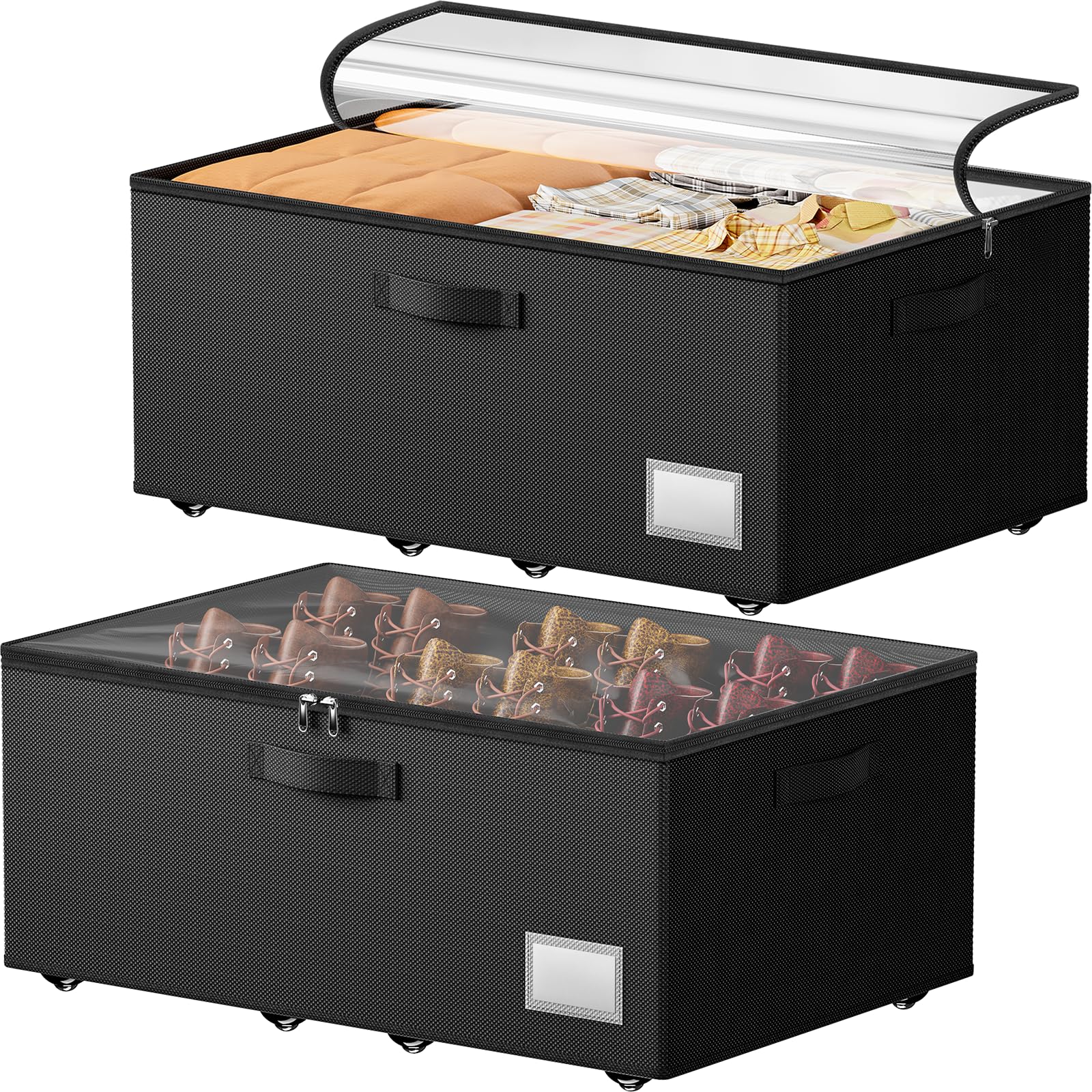 Dayacoco underbed storage with wheels showcases durable Oxford fabric for long-lasting organization.
