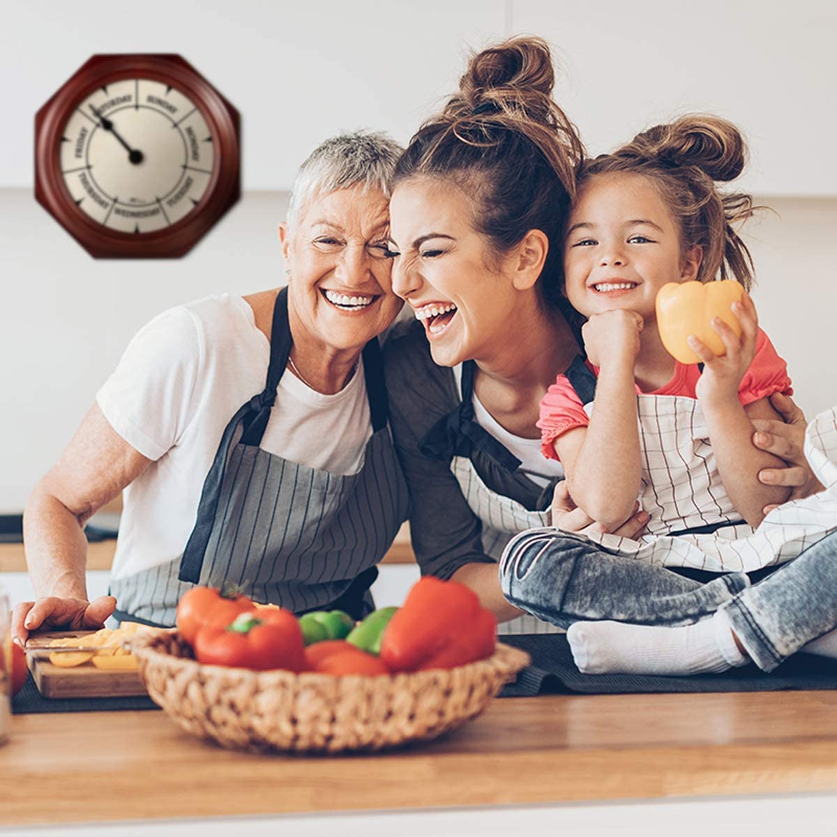 DayClocks Classic bedroom or living room placement enhances daily routine awareness.