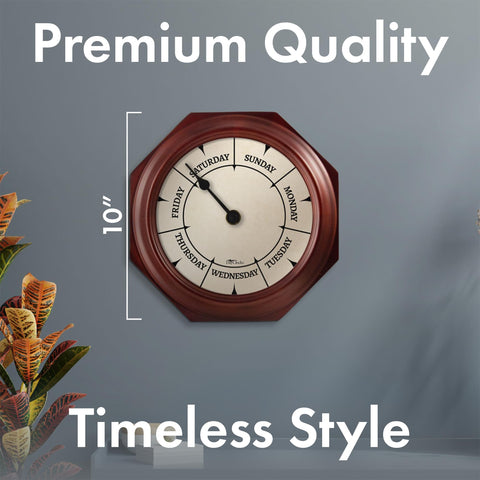 DayClocks Classic glass cover preserves clear readability for everyday use.
