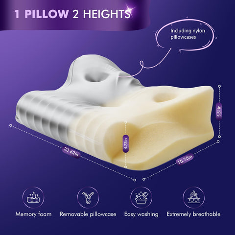 Dayme removable, washable pillowcase in breathable fabric