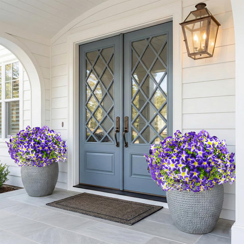 Daynight silk petunias offer flexible installation for window boxes and patios.