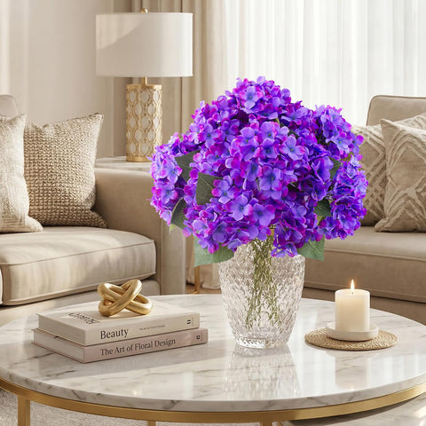 Daynight Hydrangea artificial bouquet office decor with low maintenance beauty.