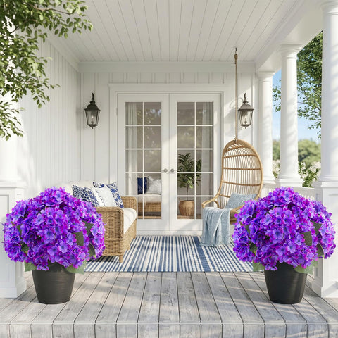 Daynight Hydrangea artificial bouquet wedding decor with lush blooms.