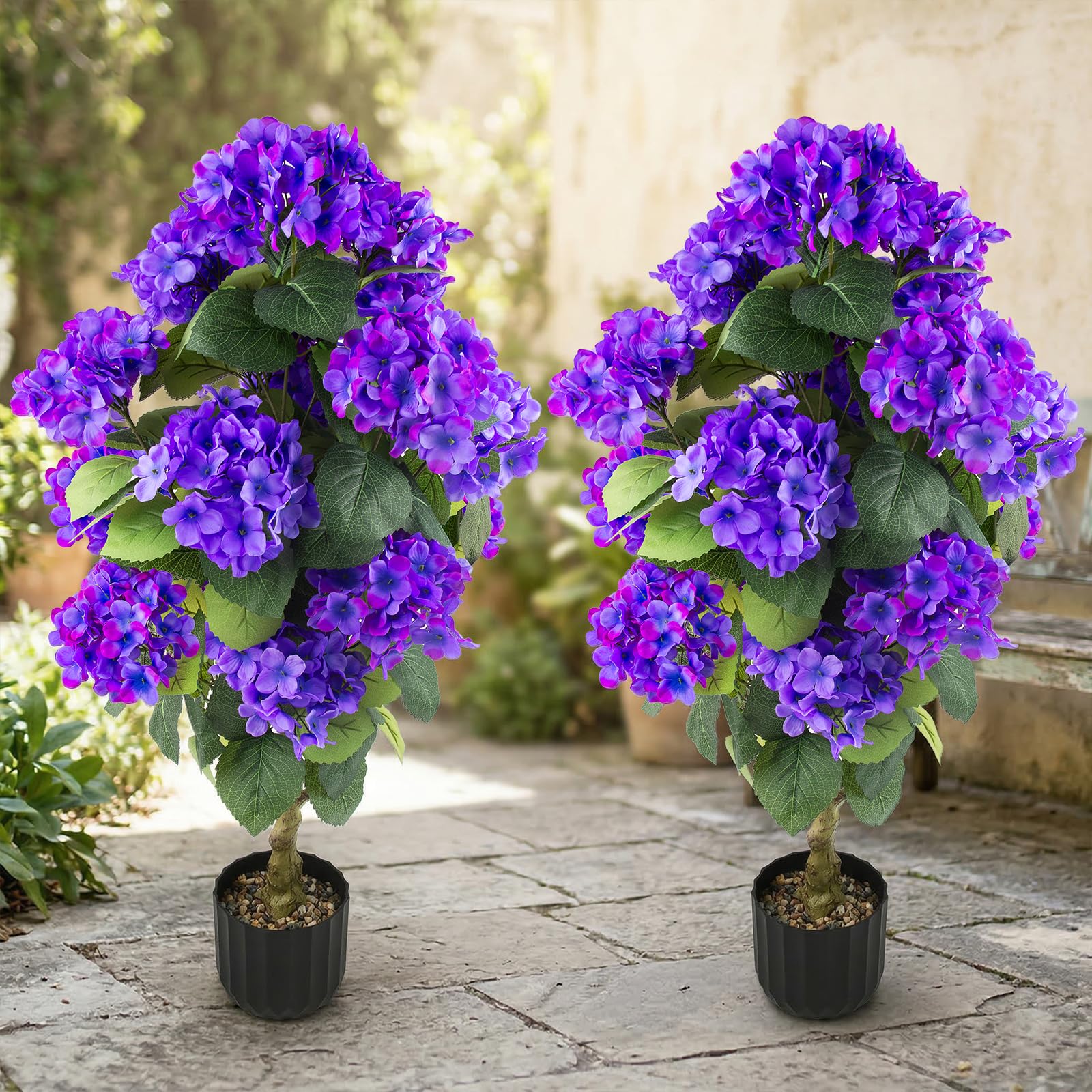 Daynight hydrangea porch decor in blueviolet for patios