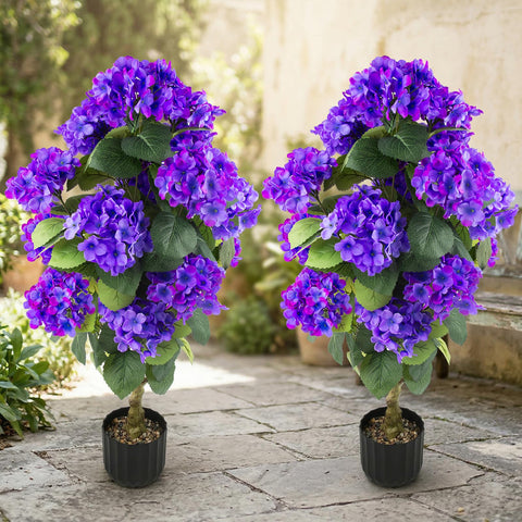 Daynight hydrangea porch decor in blueviolet for patios