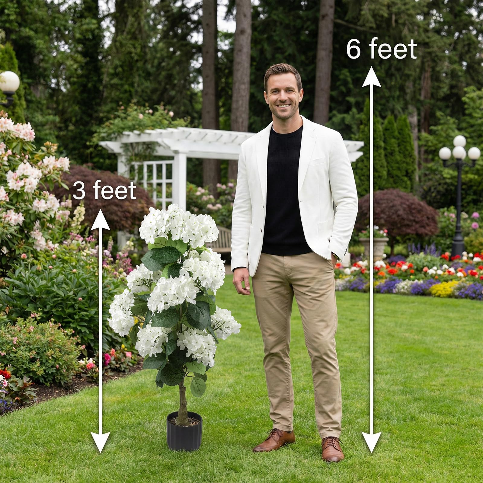Daynight hydrangea tree porch decor example
