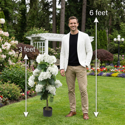 Daynight hydrangea tree porch decor example