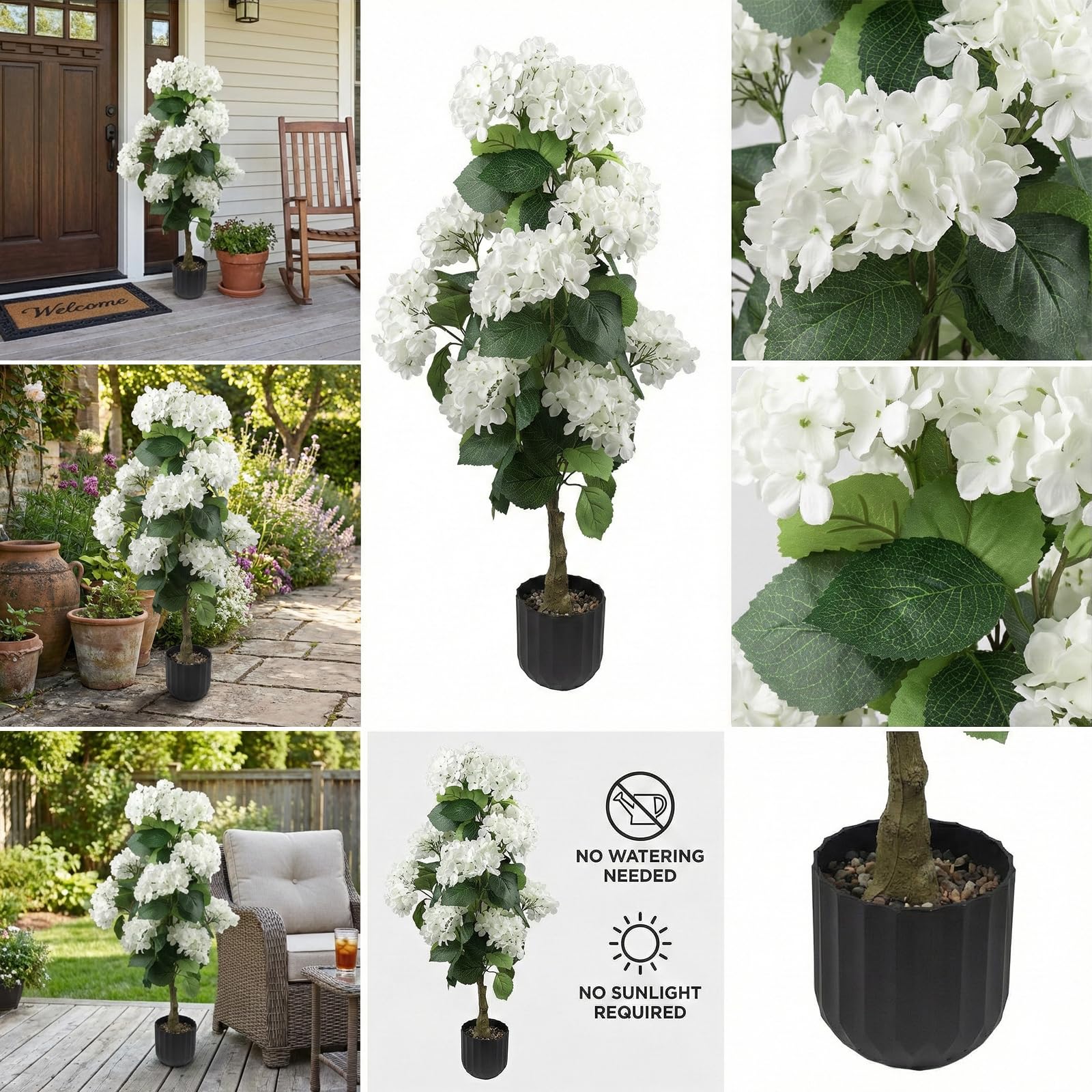 Daynight hydrangea tree wedding backdrop accent