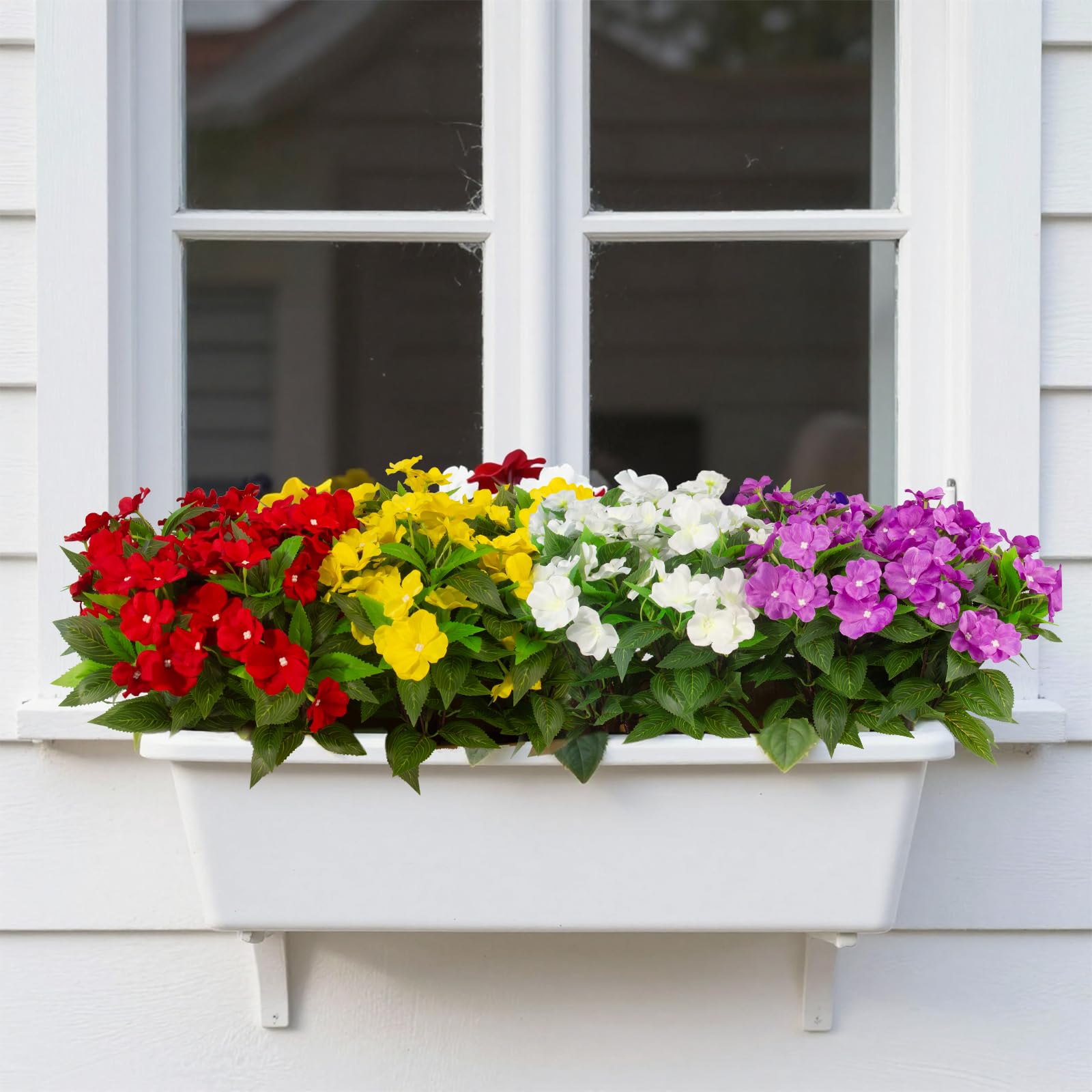 Daynight artificial impatiens provide dependable color without watering