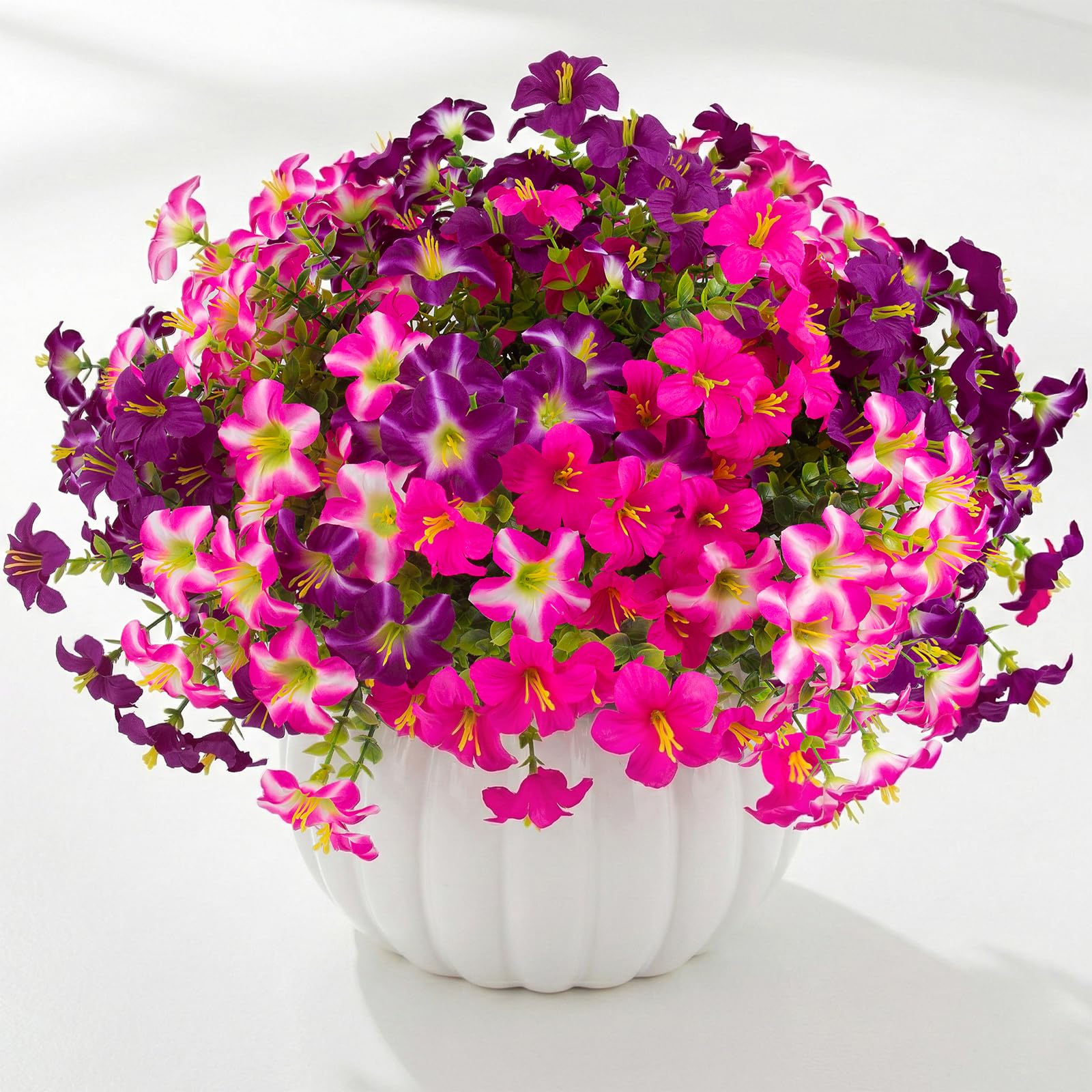 Daynight petunias detailed texture underscores premium faux petals.