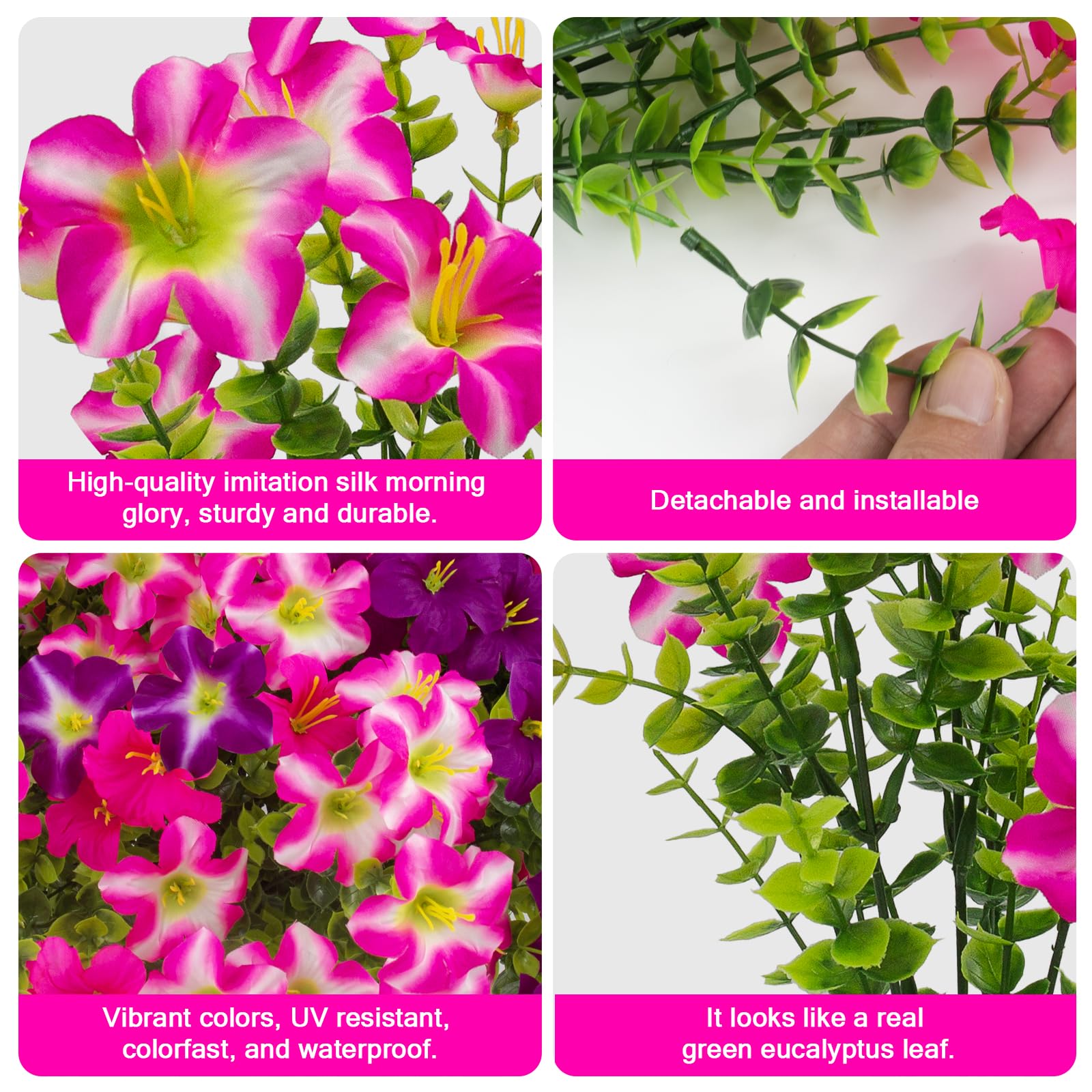 Daynight petunias garden bed silk flowers add color without watering.