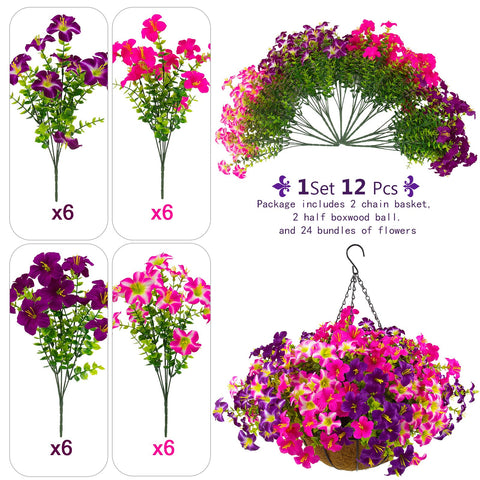 Daynight petunias redviolet blooms add vibrant color to outdoor spaces with fade-resistant petals.