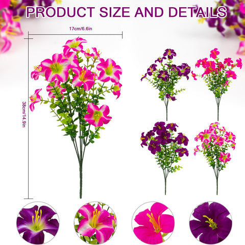 Daynight petunias windowbox display highlights easy, stylish greenery.