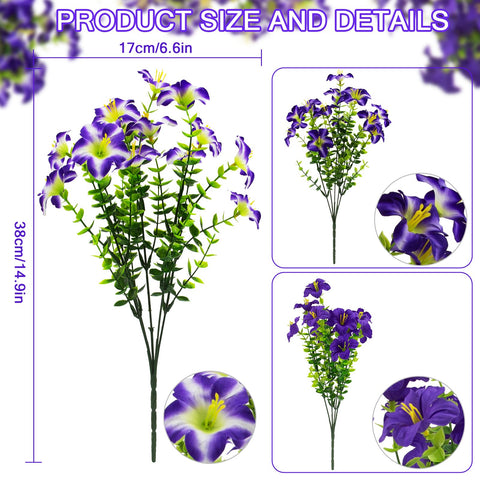 Daynight silk petunia UV-resistant purple suitable for outdoor use.