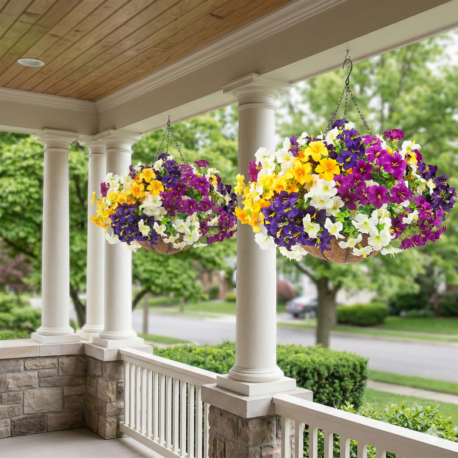 Spring outdoor Daynight decor for front porch and patio