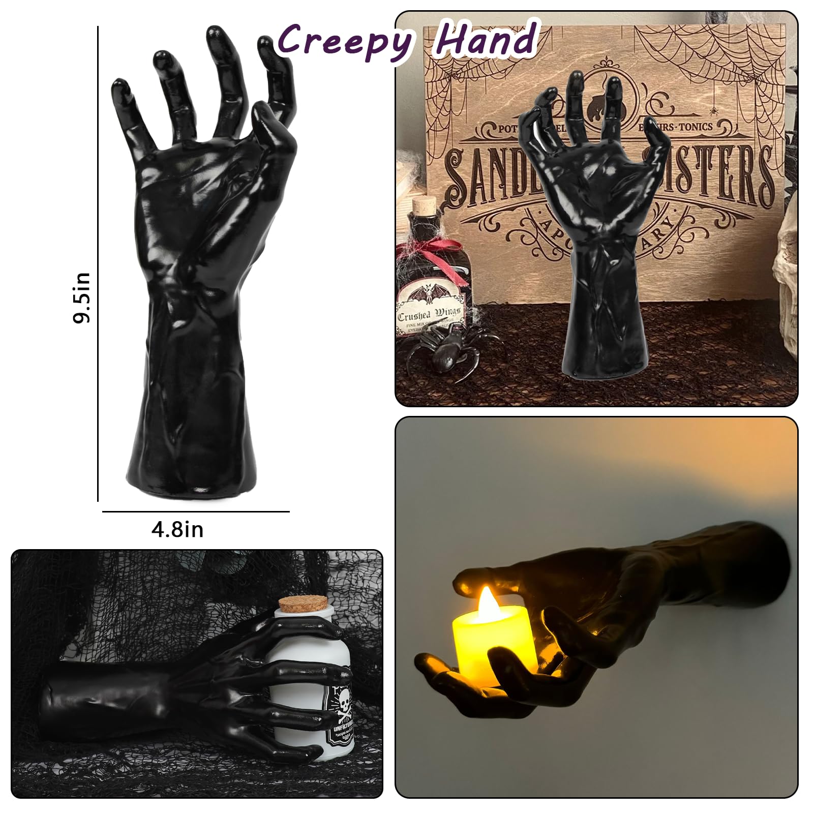 DAZONGE life-sized hands close-up reveals veins and nails